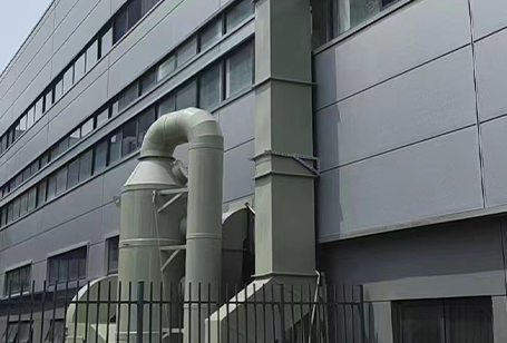 工程案例矩形風管，噴淋塔安裝